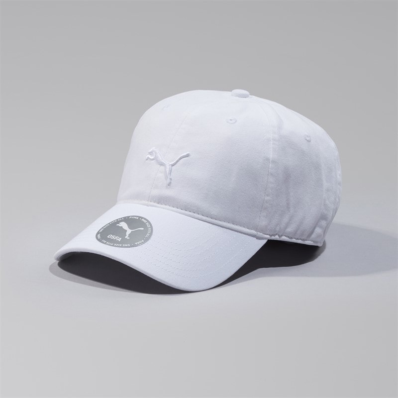 Puma Mens Premium Essentials Classic Cap Puma White - Image 1