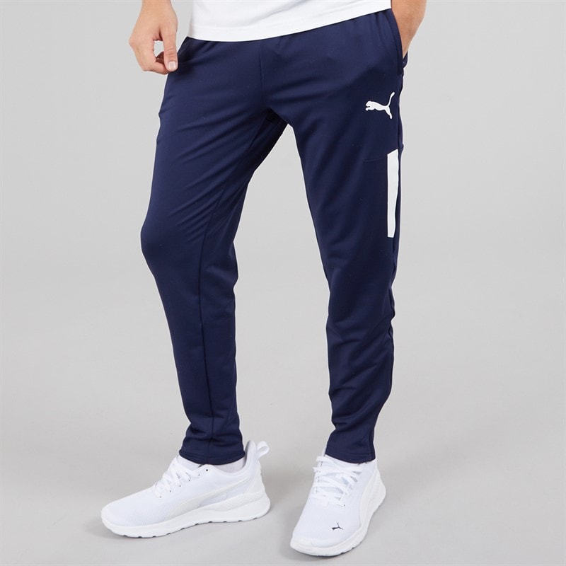 Puma Mens TeamLIGA Pro Training Track Pants Peacoat/White Peacoat/Puma White - Image 1