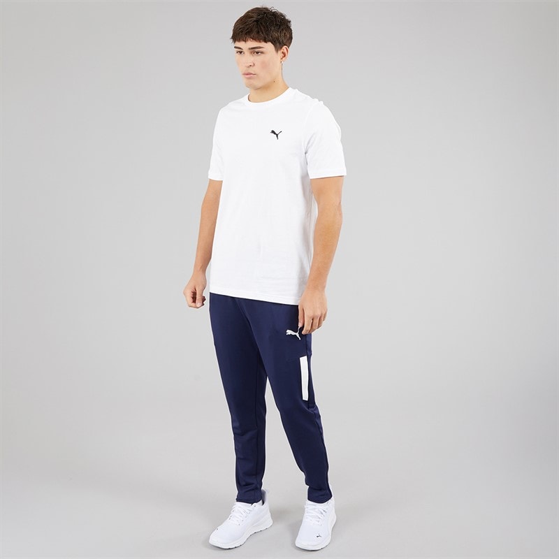 Puma Mens TeamLIGA Pro Training Track Pants Peacoat/White Peacoat/Puma White - Image 4
