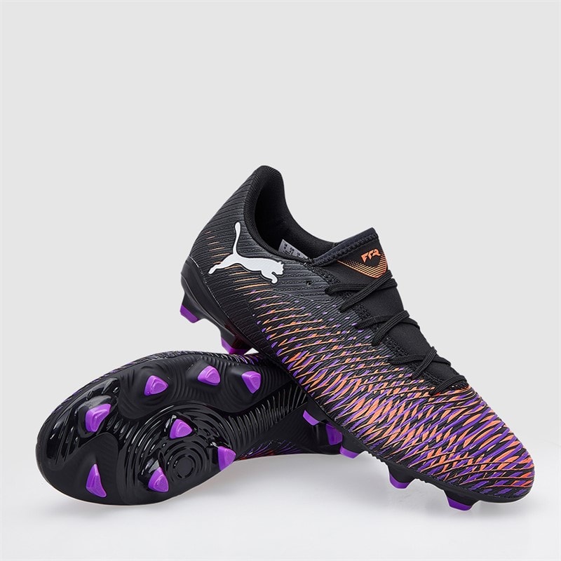 Puma Mens Future 8 Play FG/AG Firm/Artificial Ground Football Boots Puma Black Black/White/Glowing Red - Image 1