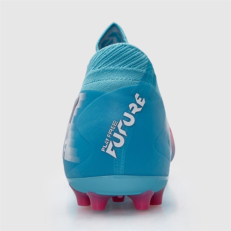 Puma Mens Future 8 Ultimate Re-Charge MG Multi Ground Football Boots Hero Blue/White/Sunset Pink - Image 4