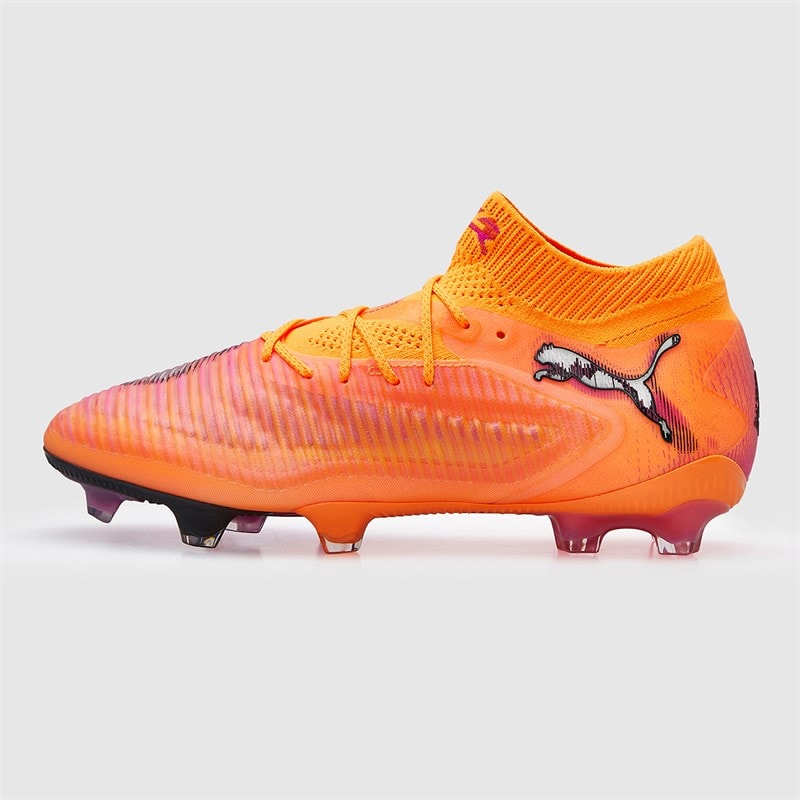 Puma Mens Future 8 Ultimate FG Firm Ground Football Boots Heat Fire/Puma Black/Ravish - Image 2