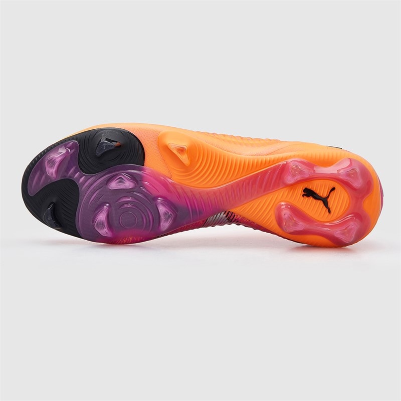 Puma Mens Future 8 Ultimate FG Firm Ground Football Boots Heat Fire/Puma Black/Ravish - Image 3