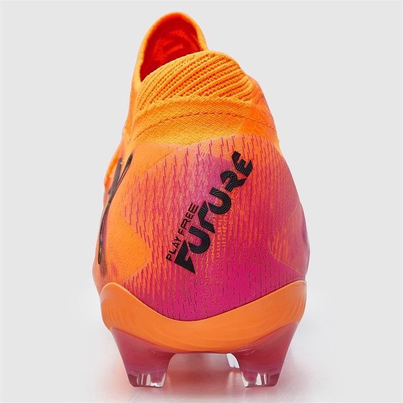 Puma Mens Future 8 Ultimate FG Firm Ground Football Boots Heat Fire/Puma Black/Ravish - Image 4