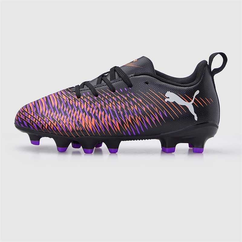 Puma Boys Future 8 Play FG/AG Firm/Artificial Ground Football Boots Black/White/Glowing Red - Image 2