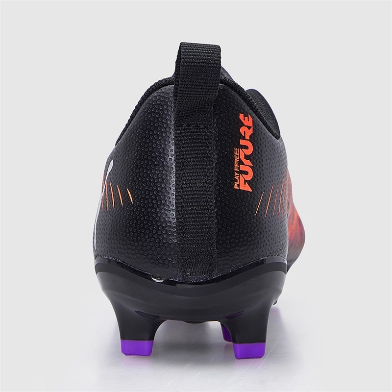 Puma Boys Future 8 Play FG/AG Firm/Artificial Ground Football Boots Black/White/Glowing Red - Image 4