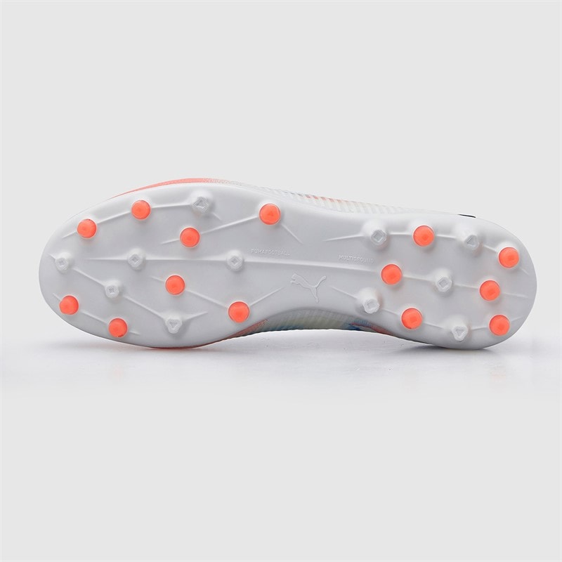 Puma Mens Future 8 Pro MG Multi Ground Football Boots White/Puma Black/Glowing Red - Image 3