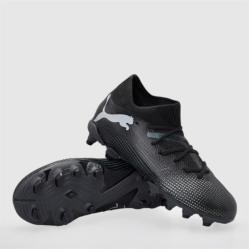 Puma Junior Boys Future 7 Match FG/AG Firm/Artificial Ground Football Boots Puma Black/Puma White