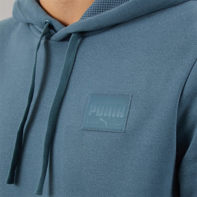 Puma Mens Premium Basics Hoodie Gray Skies - Image 3