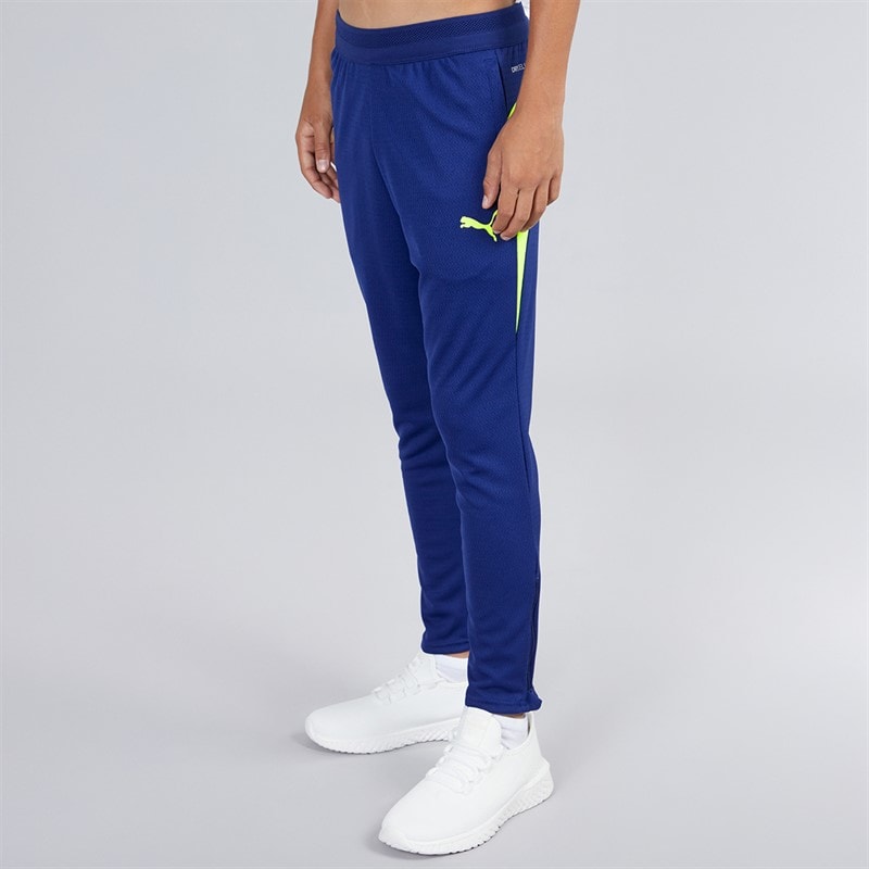 Puma Junior Boys OM Olympique Marseille Training Pants Elektro Blue/Yellow Alert - Image 3