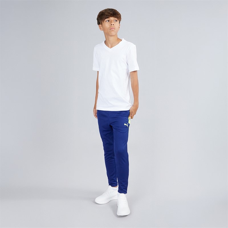 Puma Junior Boys OM Olympique Marseille Training Pants Elektro Blue/Yellow Alert - Image 4