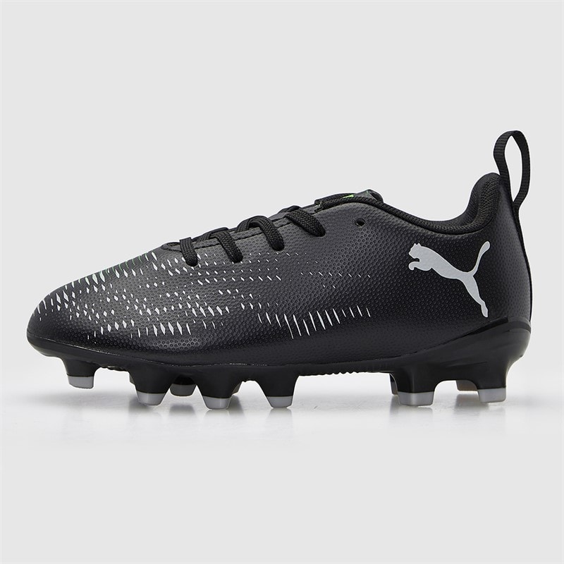 Puma Junior Boys Future 8 Play FG/AG Firm/Artificial Ground Football Boots Black/Cool Gray/ Fluorescent Green Black/Cool Gray/Fluorescent Green - Image 2