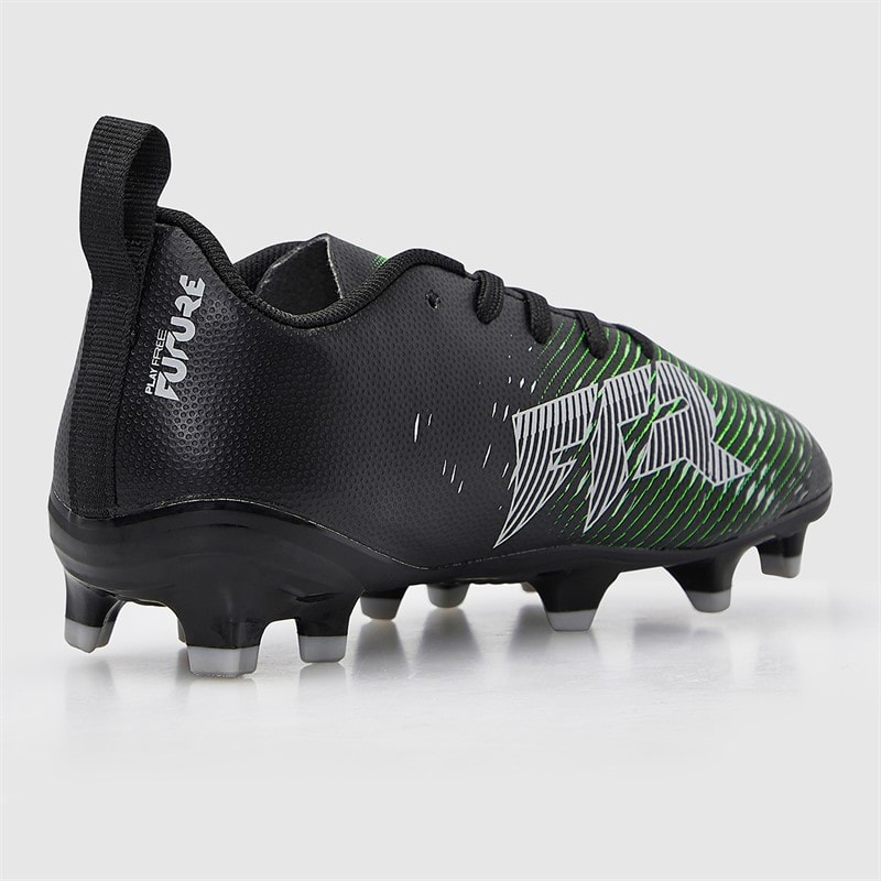 Puma Junior Boys Future 8 Play FG/AG Firm/Artificial Ground Football Boots Black/Cool Gray/ Fluorescent Green Black/Cool Gray/Fluorescent Green - Image 5