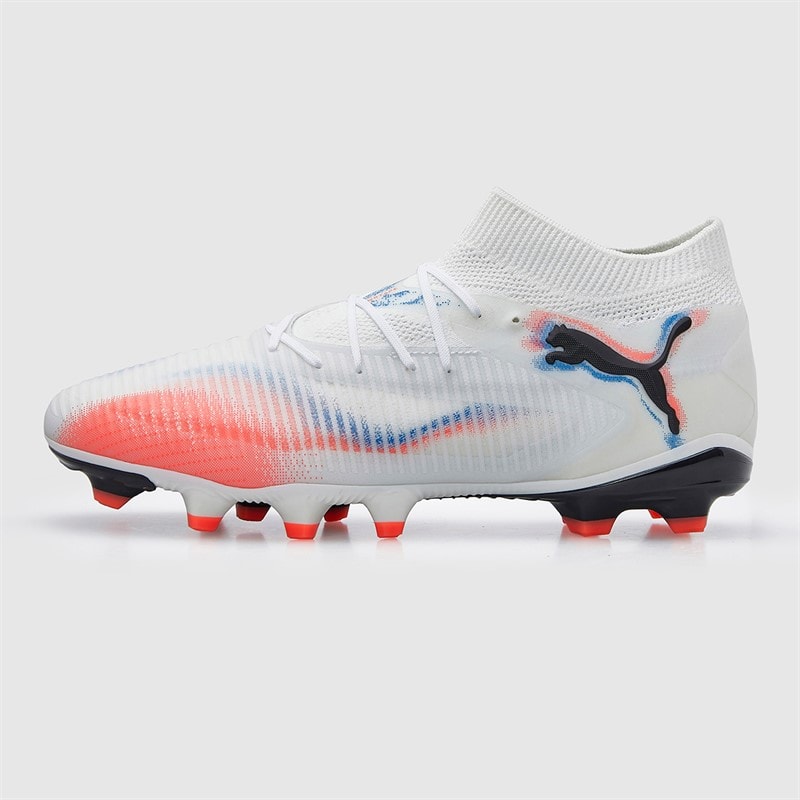 Puma Womens Future 8 Pro FG/AG Firm/Artificial Ground Football Boots White/Puma Black/Glowing Red - Image 2