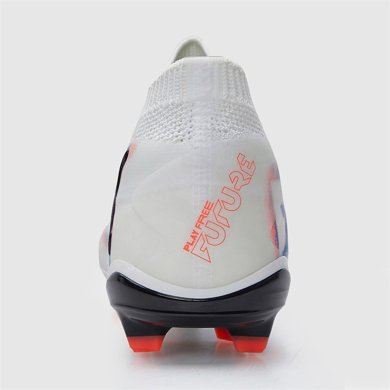 Puma Womens Future 8 Pro FG/AG Firm/Artificial Ground Football Boots White/Puma Black/Glowing Red - Image 4