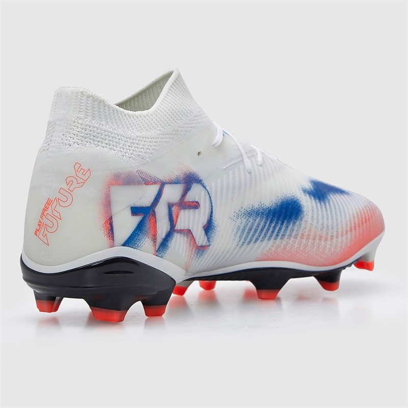 Puma Womens Future 8 Pro FG/AG Firm/Artificial Ground Football Boots White/Puma Black/Glowing Red - Image 5