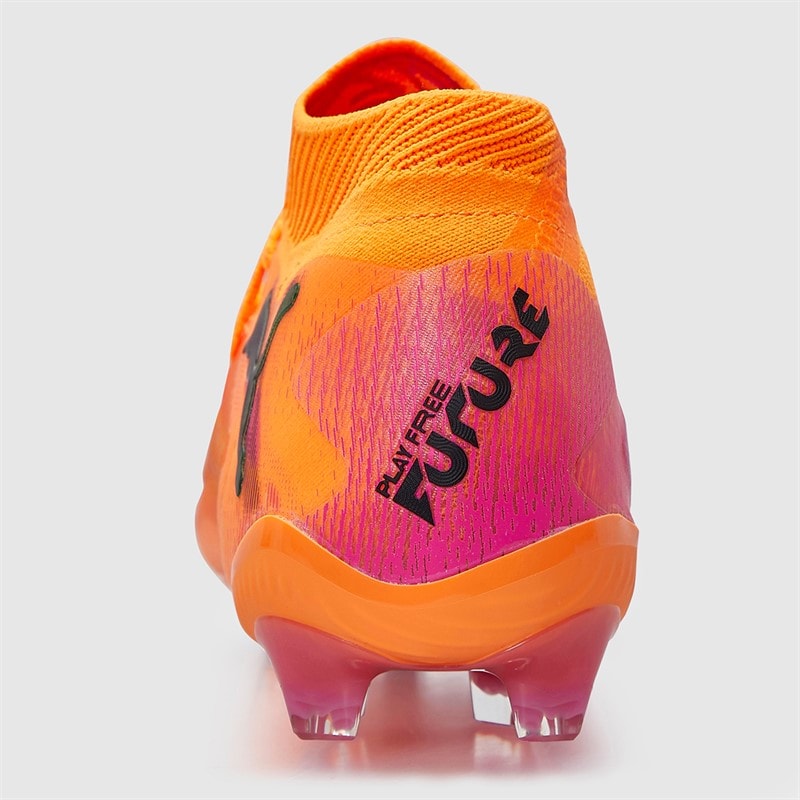 Puma Womens Future 8 Ultimate FG Firm Ground Football Boots Heat Fire/Puma Black/Ravish - Image 4