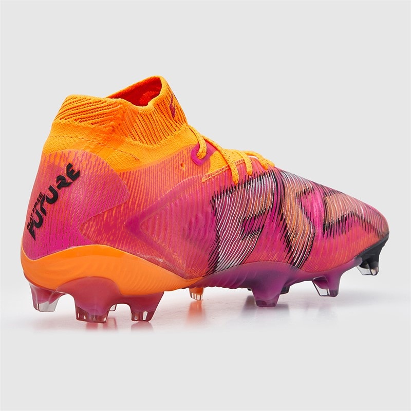 Puma Womens Future 8 Ultimate FG Firm Ground Football Boots Heat Fire/Puma Black/Ravish - Image 5