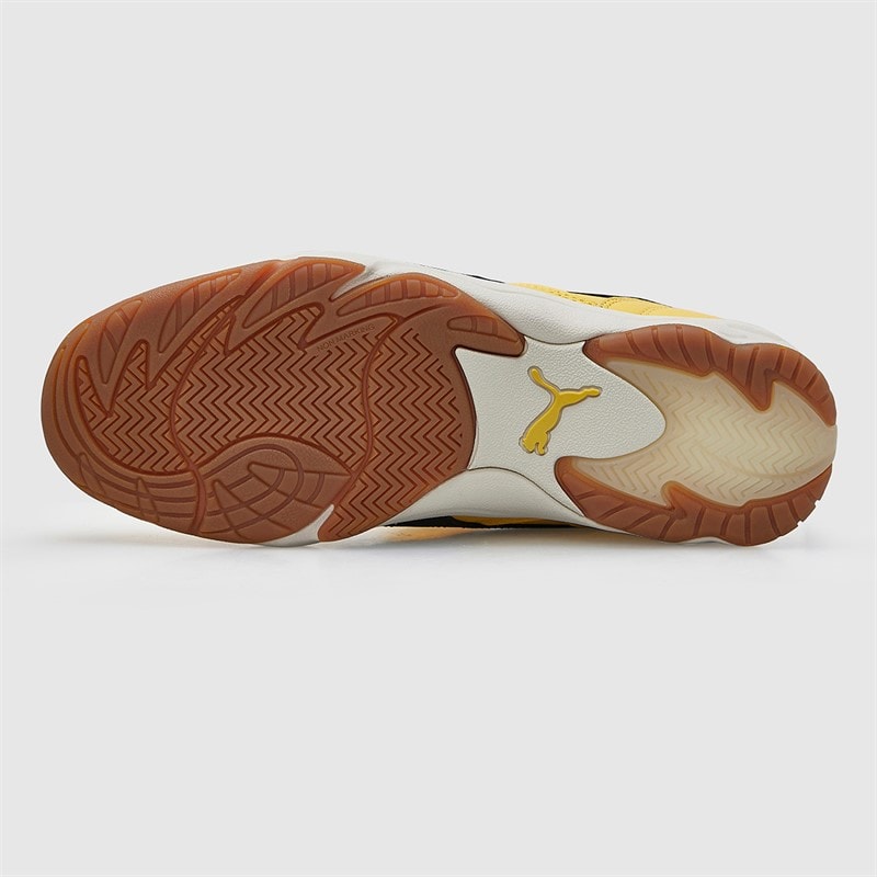 Puma Mens King Indoor Trainers Sunny Yellow/Puma Black - Image 3