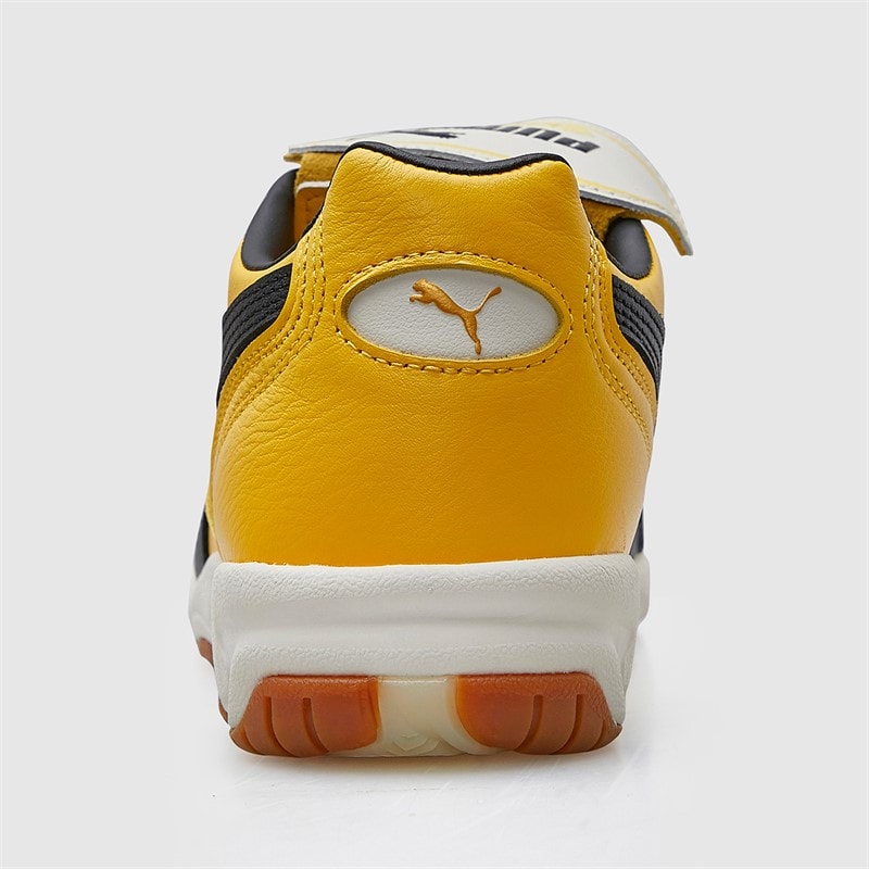Puma Mens King Indoor Trainers Sunny Yellow/Puma Black - Image 4