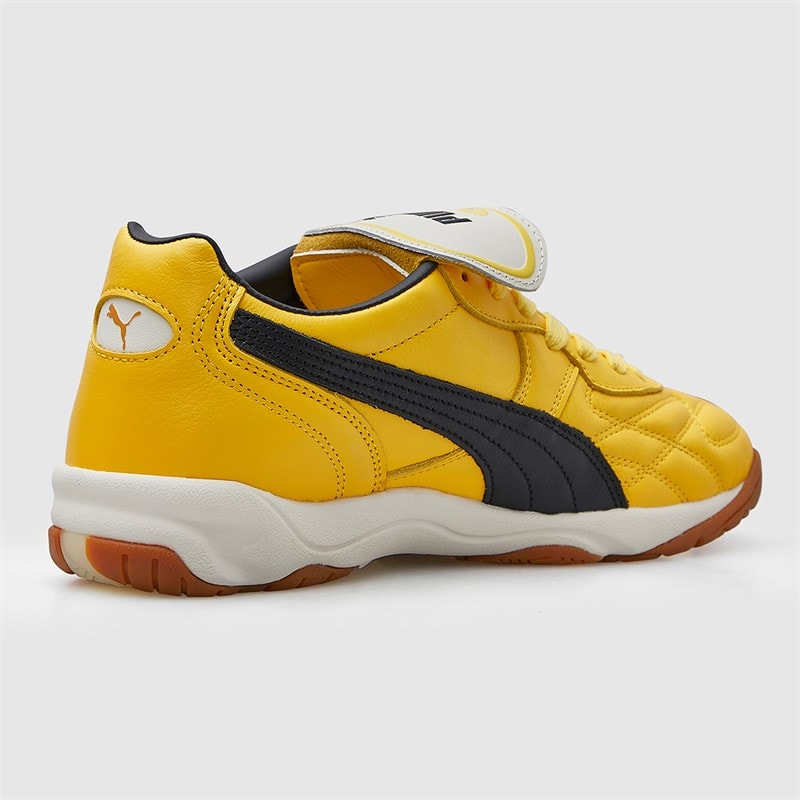 Puma Mens King Indoor Trainers Sunny Yellow/Puma Black - Image 5