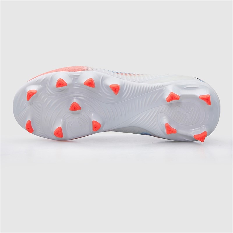 Puma Junior Boys Future 8 Pro FG/AG Firm/Artificial Ground Football Boots White/Puma Black/Glowing Red - Image 3
