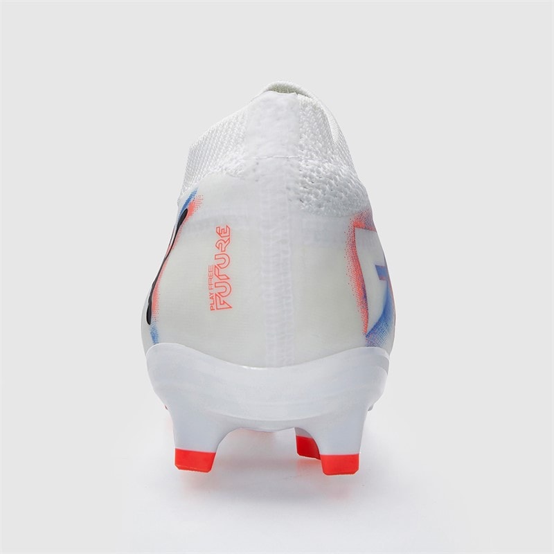 Puma Junior Boys Future 8 Pro FG/AG Firm/Artificial Ground Football Boots White/Puma Black/Glowing Red - Image 4