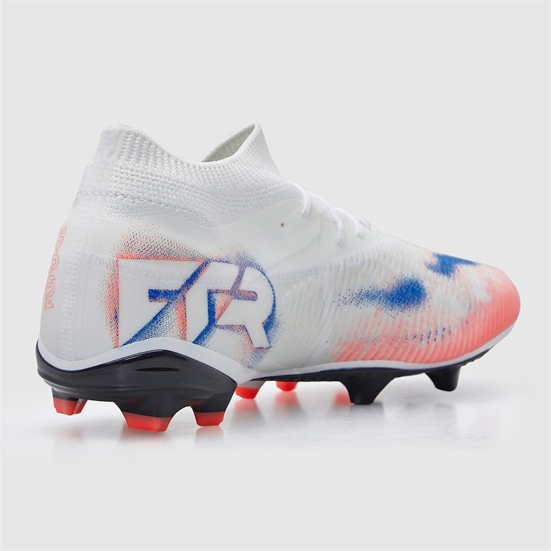 Puma Mens Future 8 Match FG/AG Firm/Artificial Ground Football Boots White/Puma Black/Glowing Red - Image 5