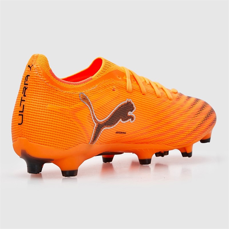 Puma Mens Ultra 6 Match FG/AG Firm/Artificial Ground Football Boots Heat Fire/Black/Glowing Red - Image 5