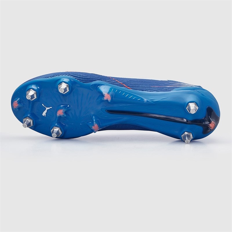 Puma Mens Ultra 6 Ultimate FG Firm Ground Football Boots Ultra Blue/White/Glowing Red - Image 3
