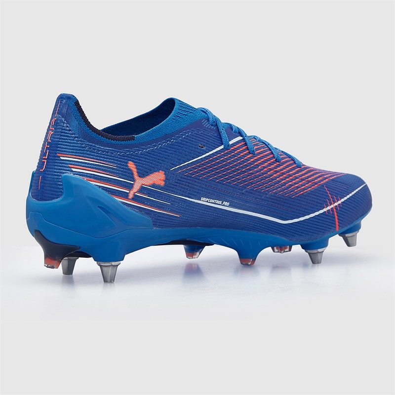 Puma Mens Ultra 6 Ultimate FG Firm Ground Football Boots Ultra Blue/White/Glowing Red - Image 5