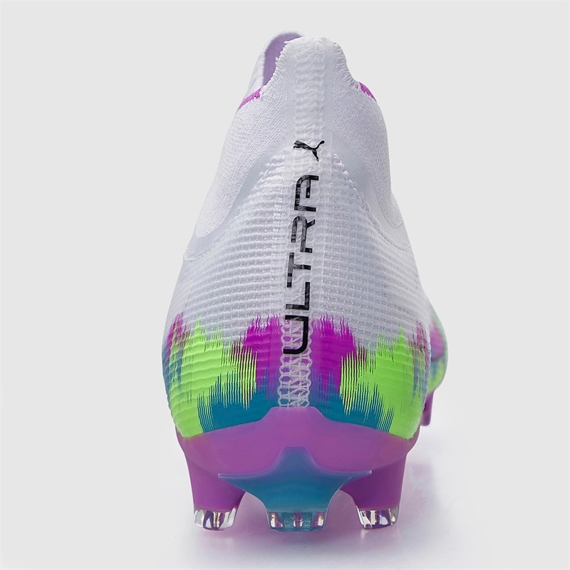 Puma Womens Ultra 6 Match+ Brilliance FG/AG Firm/Artificial Ground Football Boots White/Apple/Aqua/Magenta - Image 4