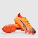 Puma Mens Ultra 6 Ultimate FG Firm Ground Football Boots Heat Fire/Black/Glowing Red
