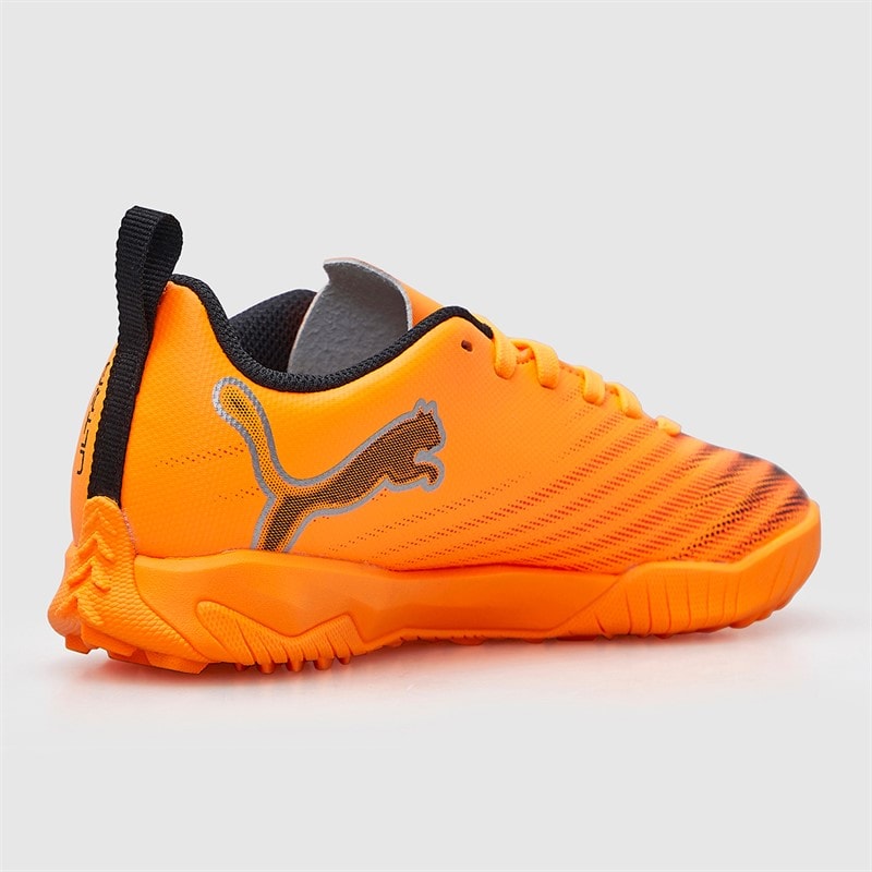 Puma Boys Ultra 6 Play TT Astro Football Boots Heat Fire/Black/Glowing Red - Image 5