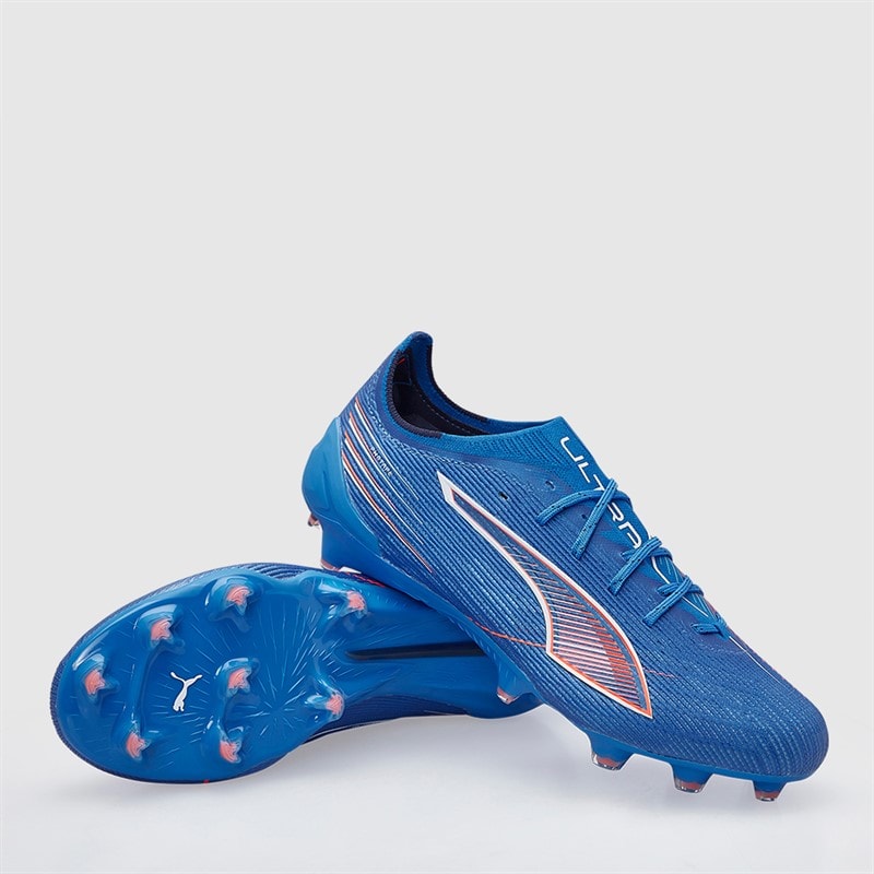 Puma Mens Ultra 6 Ultimate FG Firm Ground Football Boots Ultra Blue/White/Glowing Red