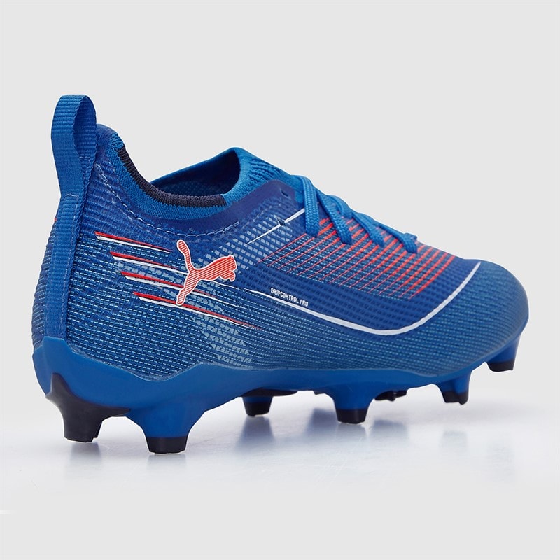 Puma Junior Boys Ultra 6 Pro FG/AG Firm/Artificial Ground Football Boots Ultra Blue/White/Glowing Red - Image 5