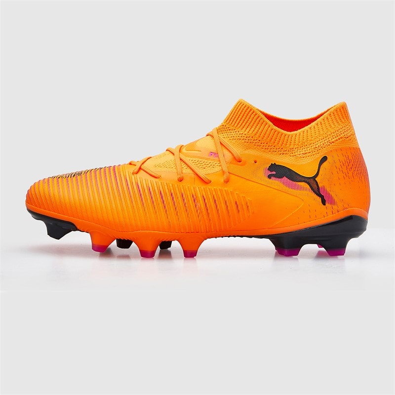 Puma Mens Future 8 Match FG/AG Firm/Artificial Ground Football Boots Heat Fire/Puma Black/Ravish - Image 2