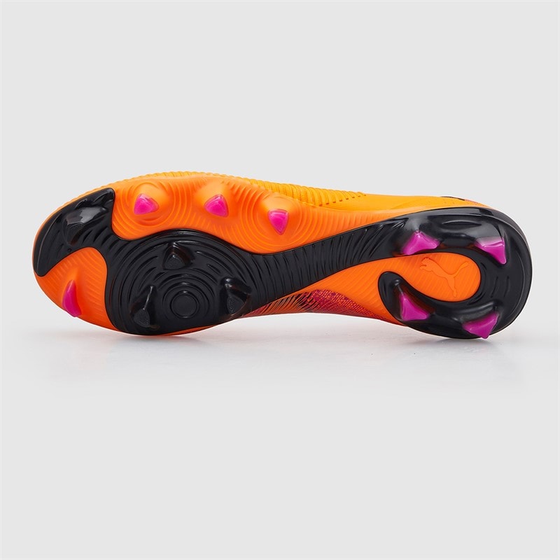 Puma Mens Future 8 Match FG/AG Firm/Artificial Ground Football Boots Heat Fire/Puma Black/Ravish - Image 3