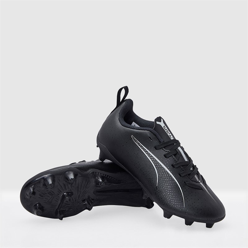 Puma Boys Ultra 5 Play FG/AG Firm/Artificial Ground Football Boots Puma Black/Puma White