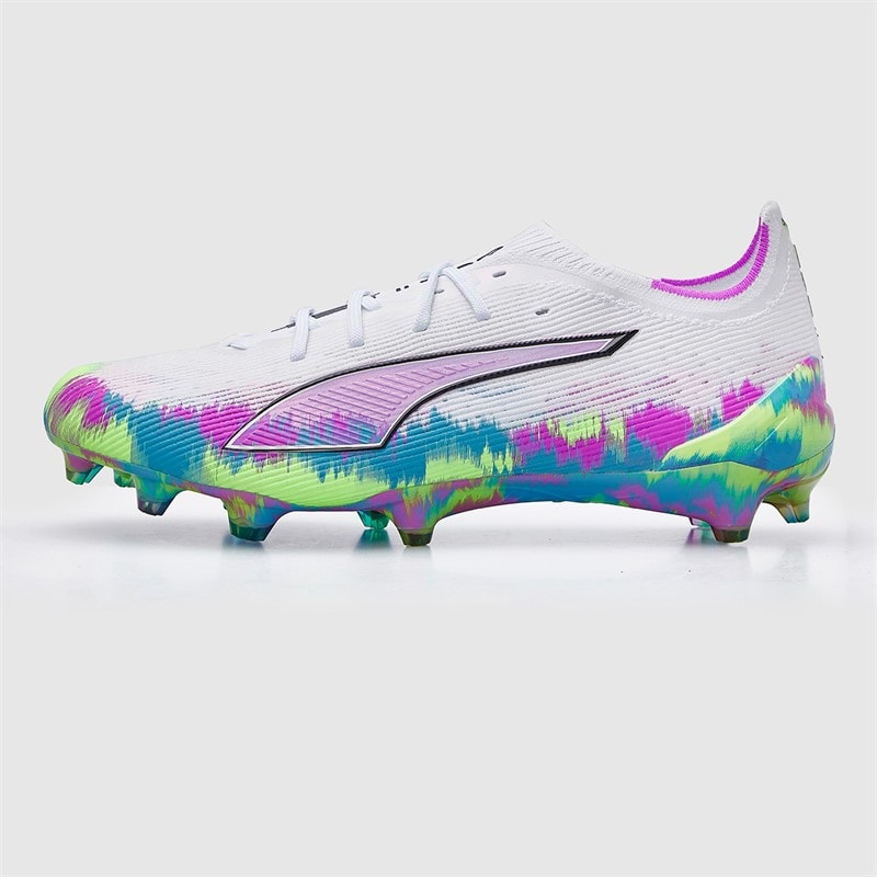 Puma Womens Ultra 6 Ultimate Brilliance FG Firm Ground Football Boots White/Apple/Aqua/Magenta - Image 2
