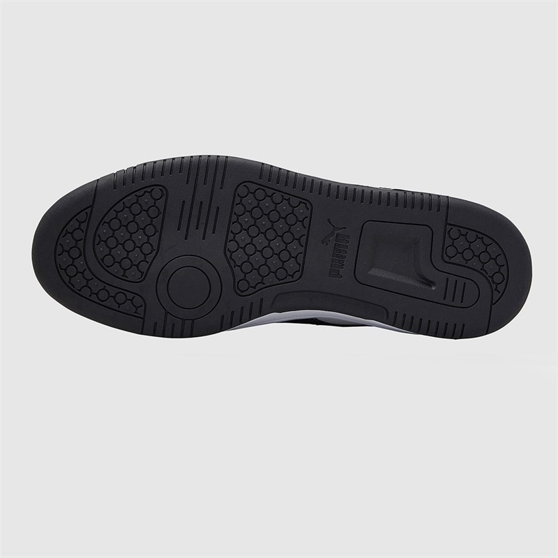 Puma Mens Rebound V6 Low Trainers Puma White/Puma Black/White - Image 2