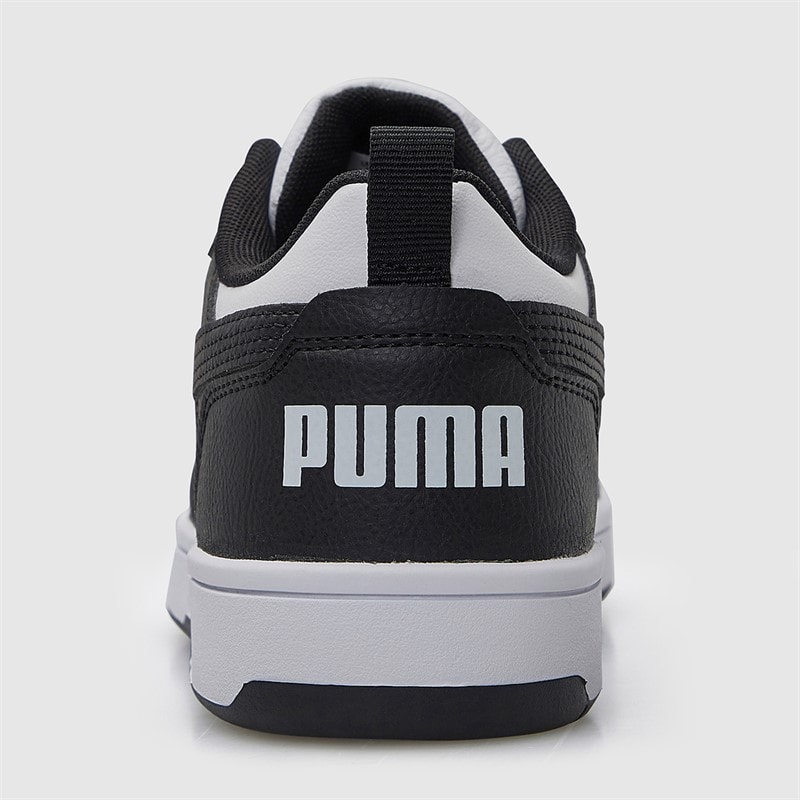 Puma Mens Rebound V6 Low Trainers Puma White/Puma Black/White - Image 3