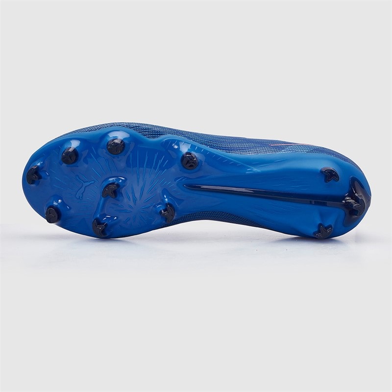 Puma Mens Ultra 6 Match FG/AG Firm/Artificial Ground Football Boots Ultra Blue/White/Glowing Red - Image 3