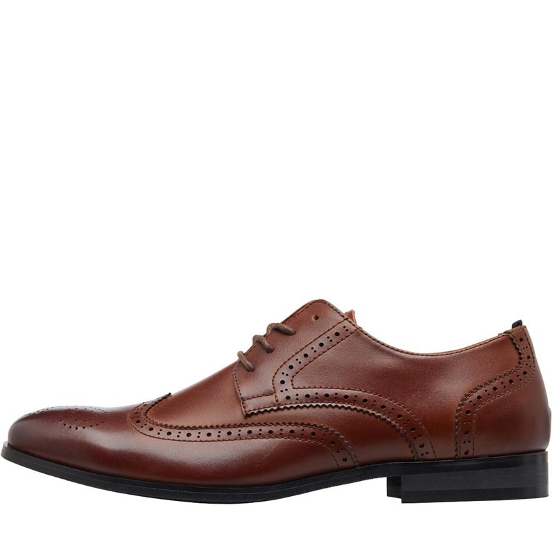 Peter Werth Mens Harrison Round Toe Brogues Buff Tan
