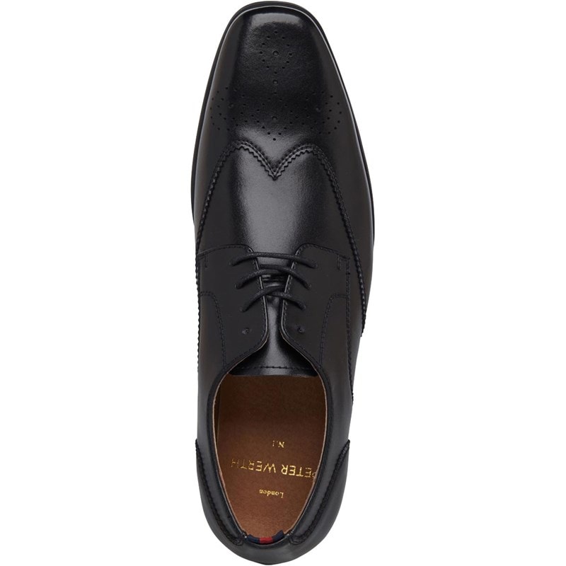 Peter Werth Mens Carter Chisel Brogues Black - Image 4