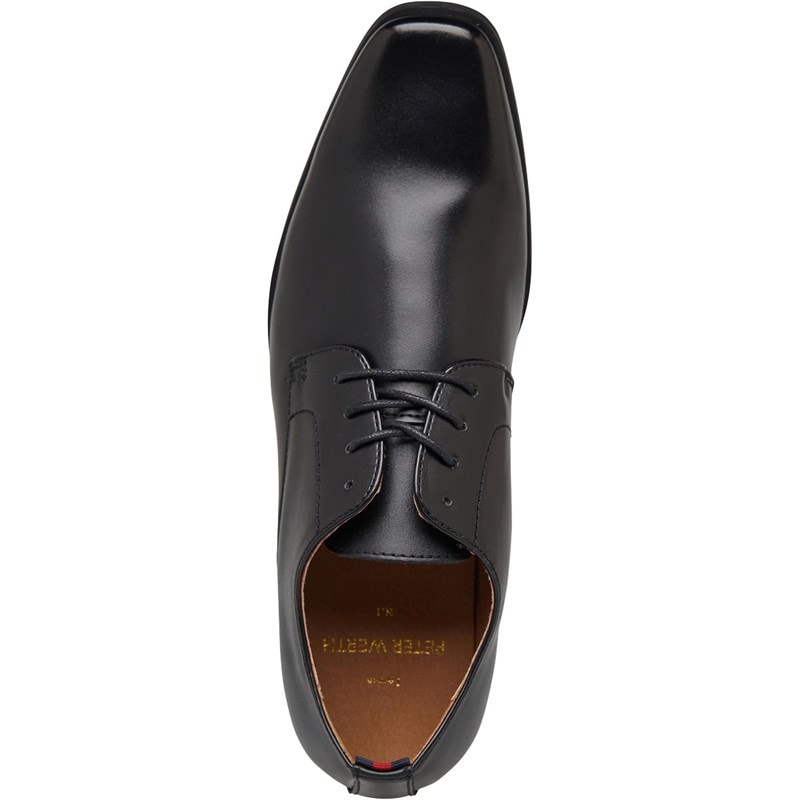 Peter Werth Mens Chisel Toe Derby Shoes Black - Image 4