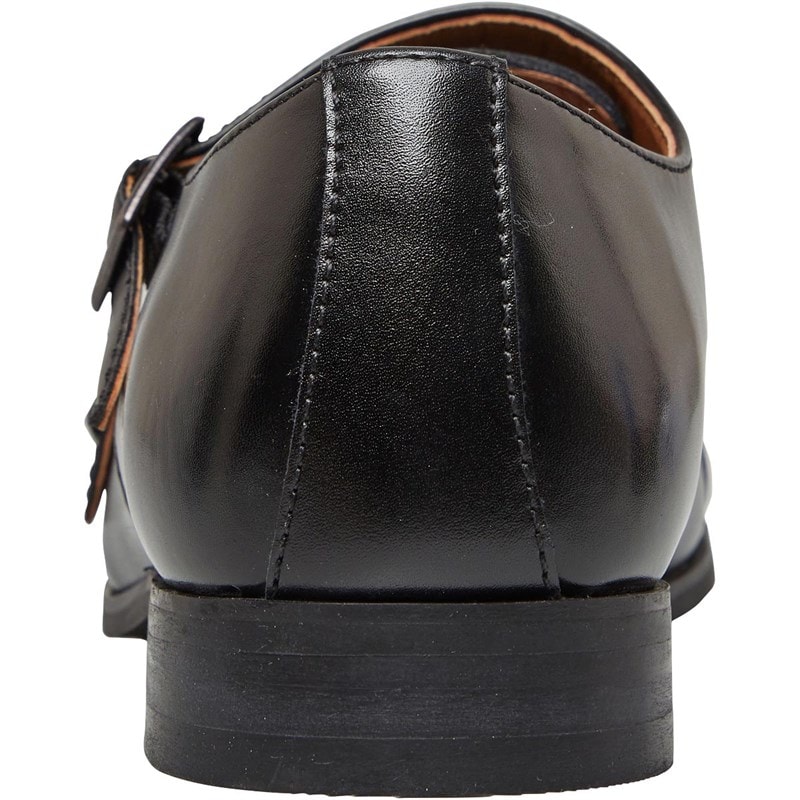Peter Werth Mens Jacob Round Toe Double Strap Monk Shoes Black - Image 3