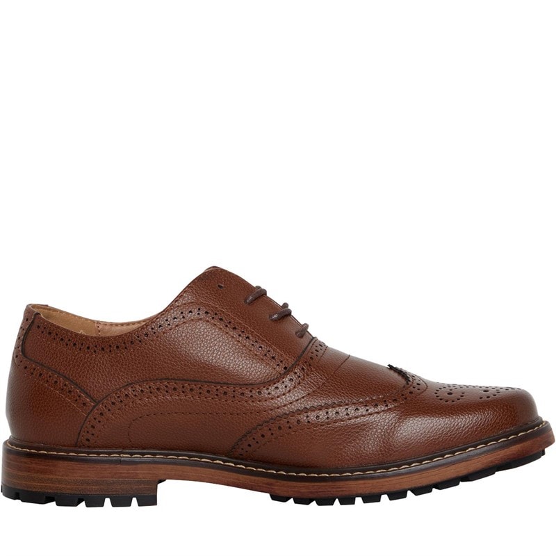 Peter Werth Mens Hault Brogue Shoes Tan - Image 5