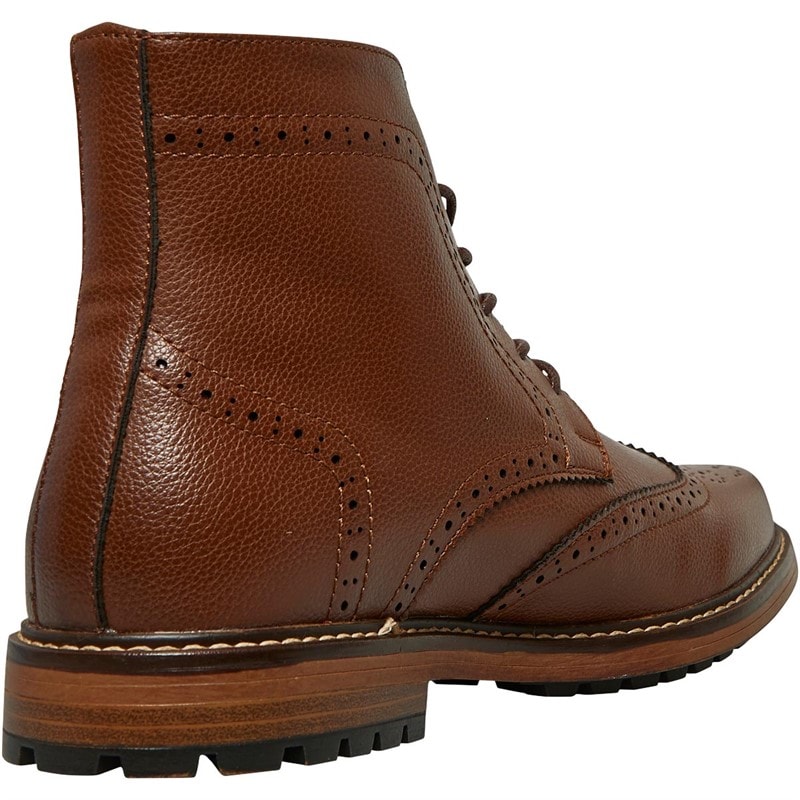 Peter Werth Mens Hauly Brogue Boots Tan - Image 5