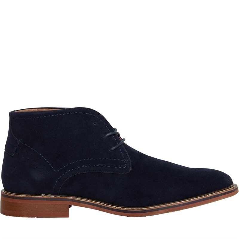 Peter Werth Mens Harp Chukka Boots Navy - Image 5
